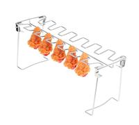 CIYODO Supporto per Slot Pieghevole per Cosce Pollo e Spiedini Realizzato in Inossidabile Assicura Circolazione Uniforme e Facile da Pulire