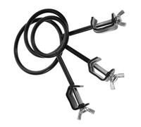 CIYODO Supporto per Storta da Laboratorio 3 Pezzi Anelli di Supporto in Ferro Morsetti Sperimentali per Becher e Fiaschette Attrezzatura Didattica Stabile per Esperimenti Chimici e