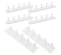 CIYODO Supporto Porta-unghie 6 Set Bianco per Press-on Non Magnetico, Base Smontabile per Nail Art Effetto Occhi di Gatto, Pannello Espositivo per Unghie Finte per Pratica e Formazione