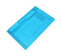 CIYODO Tappetino Lavoro Magnetico Silicone Resistente Al Calore Per Riparazione Elettronica Pad Antistatico Per Piccole Parti e Saldatura Per Smartphone e Dispositivi Blu