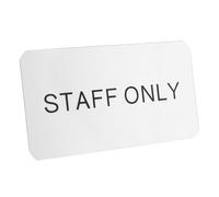 CIYODO Targa Personale Leggero e Compatta Signo Da Muro Per Uffici Negozi e Ristoranti Facile Da Installare Per Segnalare Accesso Riservato Al Personale