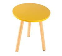 CIYODO Tavolino Da Caffè Rotondo in Legno Stile Nordico Con Gambe Rotonde Robusto E Sicuro Per Soggiorno Camera Da Letto Ufficio
