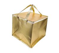 CIYODO Termica Isolata Per Cibo Sacchetto Decorativo Per Takeout e Da Picnic Portatile Con Zip Oro Per Torte Cibo Caldo e Freddo Capacità e Materiale Resistente