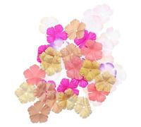 CIYODO Toppe Floreali per Abbigliamento 500 Pezzi di Fiori Artificiali di Seta a Cinque Petali, Facili da Cucire per Progetti DIY e Costumi Colore Casuale