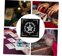 CIYODO Tovaglia per Tarocchi in Morbida con Magici Sole Stelle Accessorio Wiccan per Divinazione e Pratiche Spirituali