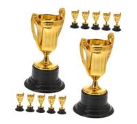 CIYODO Trofei Piccoli in Plastica Dorata 15 Pezzi, Premi per Competizioni Sportive e Giochi, Ricompense per Adolescenti in Premi per Calcio, Basket e Talent Show