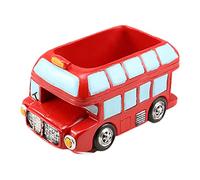 CIYODO Vaso Di Fiori in Resina a Due Piani a Forma Di Autobus Vintage Cartone Animato, Decorazione Per Scrivania e Soggiorno, Contenitore Per Piante Succulente Piccolo, Facile Da Pulire e Resistente