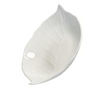 CIYODO Vassoio in Ceramica a Forma di Foglia, Piatto da Dessert e Vassoio Portaoggetti per Snack, Dimensione 7,5 Pollici, Design Creativo per Cucina e Uso Quotidiano