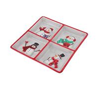 CIYODO Vassoio in Scomparti per Servire Snack e Frutta Multipurpose Tray Resistente e Leggero per Uso Facile da e Compatto