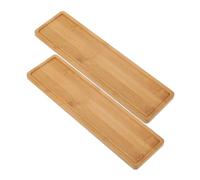 CIYODO Vassoio Rettangolare per Piante in Materiale Resistente 2 Pezzi per Vasi da Fiori E Interni Sottovaso di Drenaggio per Raccolta Acqua