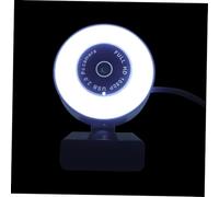 CIYODO Webcam in Streaming Live Microfono Riduzione Del Rumore Telecamera Usb Plug and Play Rotazione Gradi Clip Gradi Tracciamento Facciale e Illuminazione