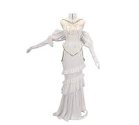 Ciyoulio Albedo - Costume da cosplay da donna, colore bianco, per giochi di ruolo, Halloween, feste