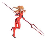 Ciyoulio Figure anime alla moda Asuka Langley Soryu in combattimento con la lancia, Asuka Langley, figura da desktop anime ragazza, statuetta decorativa anime regalo