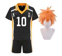 Ciyoulio Haikyuu - Maglietta per cosplay Karasuno Shoyo Hinata Tobio Kageyama, per cosplay, uniforme e anime 9/10, costume di Halloween, in jersey