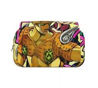 Ciyoulio JJBA Astuccio Iggy/Star Platinum a doppio strato con stampa 3D portapenne astuccio per studenti astuccio per cancelleria astuccio per cancelleria astuccio per la scuola regalo, Tipo 5, 21*7.5
