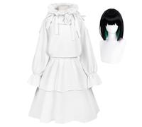 Ciyoulio Sua Costume Cosplay Abito Bianco Sua Anime Gioco di Ruolo Abbigliamento Abiti da Donna Set Completo Dress Up Festa Quotidiana Performance Stage Halloween