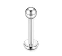 Cizme 925 Argento Labbra Perforata 16g 10mm Labret Lip Bar Orecchini Della Cartilage Gioielli Del Corpo