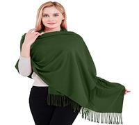 CJ Apparel 100% cashmere scialle pashmina sciarpa avvolgente stola fatta a mano in Nepal NUOVO, Verde smeraldo, Taglia unica