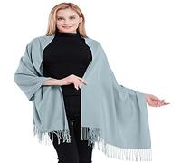 CJ Apparel Blu chiaro spesso tinta unita Design misto cotone scialle secondi sciarpa avvolgere stola tiro testa avvolgere copertura viso Pashmina NUOVO, Blu, Taglia unica