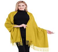 CJ Apparel Giallo Alta Qualità 100% Cachemire 2 Ply Scialli fatti a Mano dal Nepal Dello Scialle Dell'involucro Della Sciarpa NUOVO