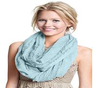 CJ Apparel Mobius Infinity Sciarpa Seconds Snood Cowl Tubo Circolare Scialle Pashmina NUOVO, Blu denim, Taglia unica