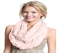 CJ Apparel Mobius Infinity Sciarpa Seconds Snood Cowl Tubo Circolare Scialle Pashmina Nuovo, Rosa chiaro, taglia unica