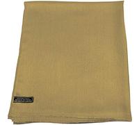 CJ Apparel Pashmina marrone chiaro cammello marrone scuro beige tinta unita design con frange nepalese scialle secondi sciarpa avvolgere stola tiro capo avvolgere pashmina fatto a mano in Nepal nuovo,