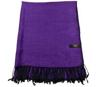 CJ Apparel - Sciarpa a tinta unita, Pashmina - Viola - Taglia unica