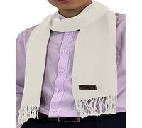 CJ Apparel Sciarpa da uomo nepalese tinta unita design moda sciarpa secondi sciarpa viso/collo avvolgere a mano in Nepal NUOVO, Avorio, taglia unica