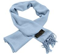 CJ Apparel Sciarpa da uomo, tinta unita, alla moda, foulard per viso e collo, Azzurro M1067, Taglia unica