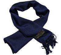 CJ Apparel Sciarpa da uomo, tinta unita, alla moda, foulard per viso e collo, Blu scuro M1030, Taglia unica