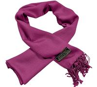 CJ Apparel Sciarpa da uomo, tinta unita, alla moda, per viso e collo, Viola fucsia., Taglia unica