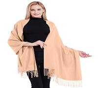 CJ Apparel Spessa tinta unita Design misto cotone scialle Secondi Sciarpa Wrap Stole Throw Head Wrap Copertura del viso Pashmina NUOVO, Corallo chiaro, Taglia unica