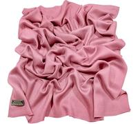 CJ Apparel Tinta unita Design Fringe Scialle Sciarpa Avvolgere Stola Tiro Testa Avvolgere Viso Copertura Pashmina CJ Abbigliamento NUOVO, Rosa, Taglia unica