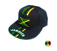 Cjamaica Urban Rastafari Roots Bandiera Cappello con Visiera Reggae Usain Marley