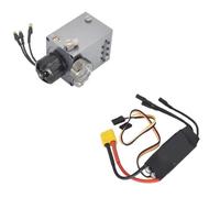 CJAXCG Serbatoio dell'olio integrato con mini pompa e valvola di regolazione della pressione for parti del modello idraulico di conversione RC LESU JDM KABOLITE HUINA(Pump and 40A ESC)