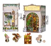Cjeuxnr Kit fai da te, inserto in miniatura per libreria, puzzle 3D, fermalibri decorativo, per adulti, decorazioni natalizie, regali per Halloween e Natale