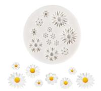 Cjeuxnr Stampo in silicone a forma di margherita per fondente, cioccolato, decorazione di torte, argilla