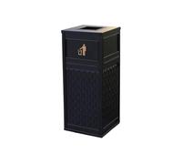 CJHFR472SG Bidone Spazzatura Esterno Cestino for rifiuti leggero e di lusso in alluminio pressofuso for aree pubbliche con posacenere Secchi della spazzatura da esterni