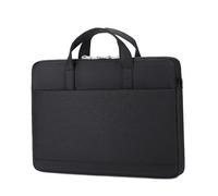 CJHFR472SG Business Borsa a tracolla da lavoro in tessuto Oxford for laptop, for viaggi/affari/uomo/donna Briefcase(Nero,Piccolo)