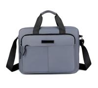 CJHFR472SG Business Borsa a tracolla orizzontale di grande capacità da uomo a a semplice multifunzionale lavoro Briefcase(Grijs)