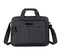 CJHFR472SG Business Borsa a tracolla orizzontale di grande capacità da uomo a a semplice multifunzionale lavoro Briefcase(Nero)