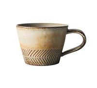CJHFR472SG Casa Tazza vintage in ceramica grezza fatta a mano da caffè con personalità resistente alle alte temperature Arredamento