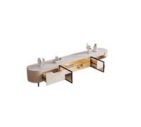 CJHFR472SG Console multimediale Combinazione di mobili TV in ardesia soggiorno casa piccolo appartamento leggero lusso moderno semplice marmo Centro di intrattenimento