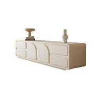 CJHFR472SG Console multimediale Mobile TV di grande capacità, mobile TV bianco, semplice e moderno, a pavimento, for soggiorno, casa, angoli arrotondati Centro di intrattenimento