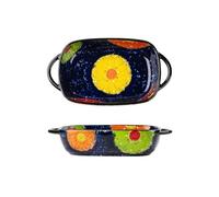 CJHFR472SG Cucina Pirofila in ceramica Stoviglie for cuocere gli spaghetti resistente alle alte temperature con manico for forno Forno a microonde Cottura(19.5cm)