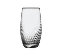 CJHFR472SG Eleganti Spiral Strips Stemless Drinking Glasses, Hand Blown Textured Glass Cups for Water, Juice, Iced Tea, Cocktails and Whiskey Bicchieri(Grande)