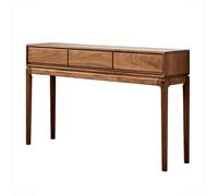 CJHFR472SG Home Consolle Divano Tavolo Ingresso in Caldo Noce Marrone con 3 Cassetti, Moderno Tavolo Divano for Soggiorno, Tavolo Ingresso e Tavolo Divano Dietro Divano Dietro il divano(Grande)