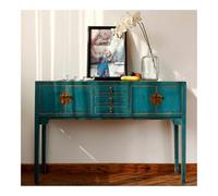 CJHFR472SG Home Consolle for ingresso, tavolo da divano, tavolino in legno con cassetti portaoggetti, piccolo tavolo da ingresso for soggiorno, camera da letto, corridoio Dietro il divano(Blue)