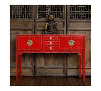 CJHFR472SG Home Consolle for ingresso, tavolo da divano, tavolino in legno con cassetti portaoggetti, piccolo tavolo da ingresso for soggiorno, camera da letto, corridoio Dietro il divano(Red)